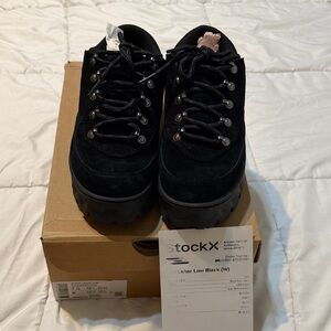Nike Women's Black Suede Lug-Sole Athletic Shoes